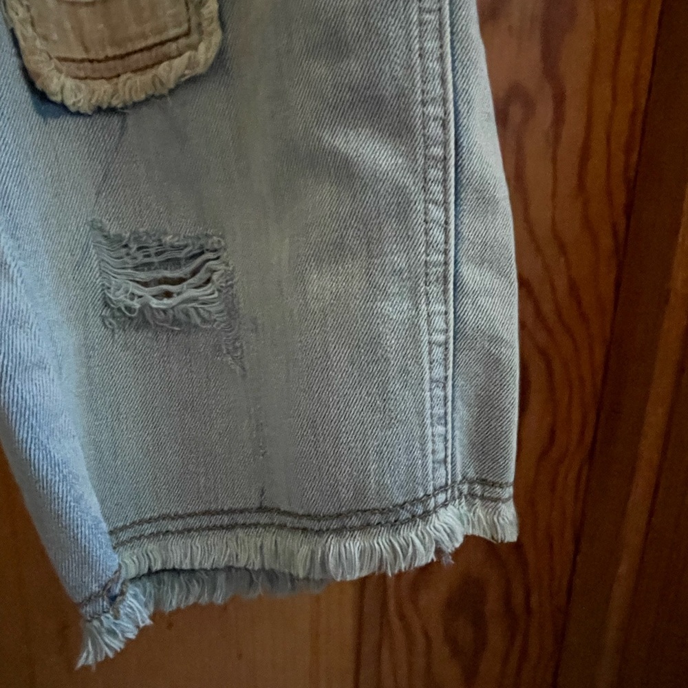 NEW POL Light Blue Patchwork Jeans! SZ Med - Picture 6 of 16